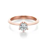 Pierścionek z różowego złota z diamentami AJPZ_002